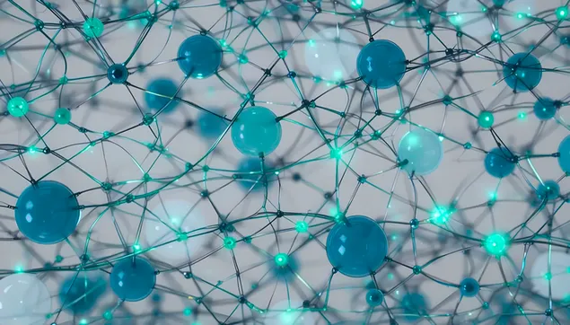 abstraktes digitales netzwerk | ki- und technologieverbindungen herunterladen