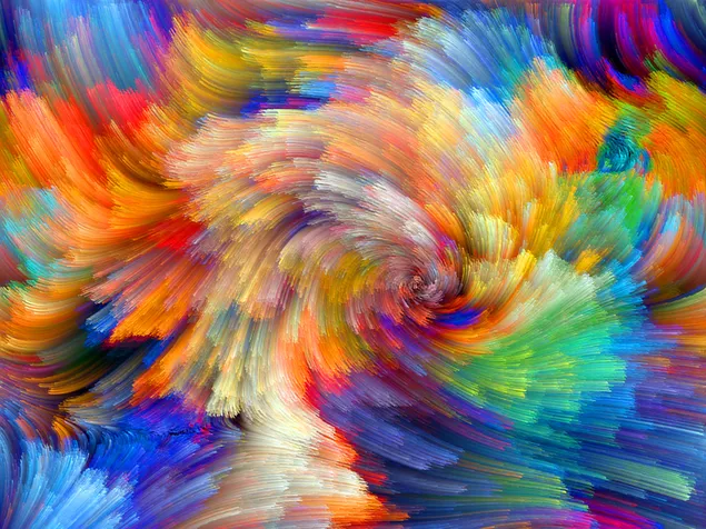 Zusammenfassung - Explosion von Farben 6K Hintergrundbild