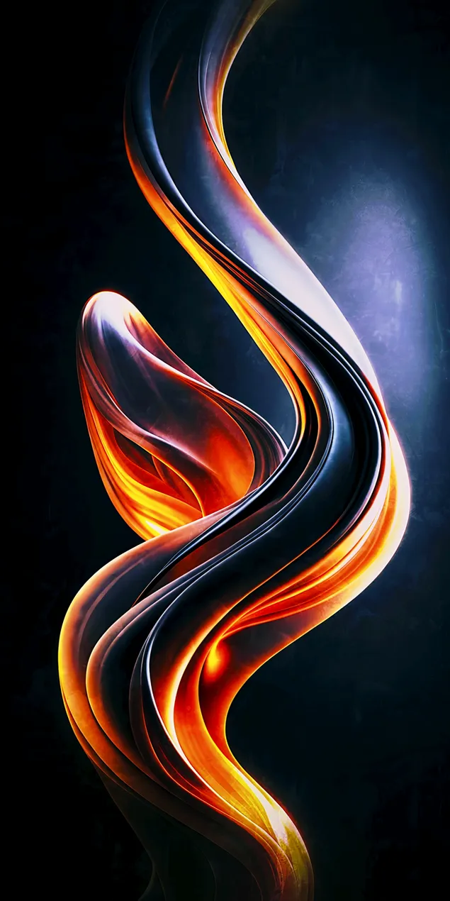 prezemete apstraktna ognena vrtlozhna energetska forma na temna pozadina