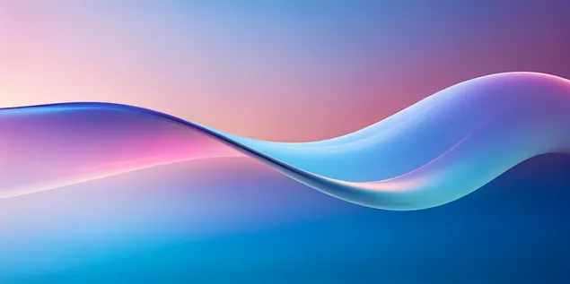 Апстрактен течен бран од розова виолетова и сина светлина со рефлексија 4K тапет