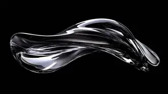 abstract fluid metallic art with glossy finish