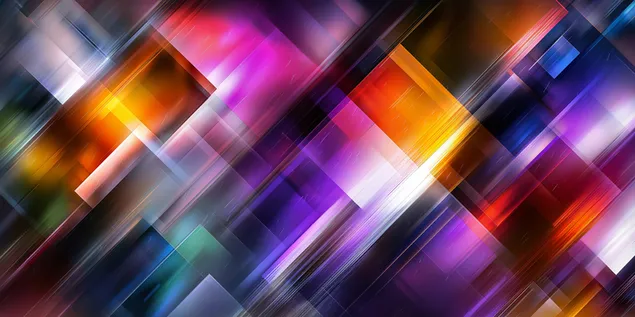 Abstrak Geometris dengan Bentuk Transparan Berpotongan 2K wallpaper