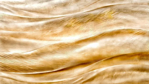 רקע מופשט של גלי חול זהב עם טקסטורה אפקט נצנוץ עדין 4K טפט