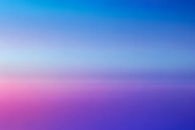 Abstrakt gradientblanding af blød himmelblå og livlige lilla nuancer med subtil lysdiffusion over horisonten 4K baggrundsbillede