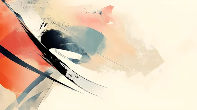 Lëvizja abstrakte: Një vallëzim ngjyrash dhe goditjesh 8K sfond