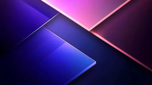 פנלים חופפים מופשטים עם ניאון זוהר 8K טפט