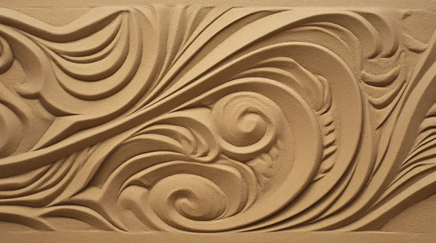 textura abstracta de arte en arena con patrones fluidos tallados descargar