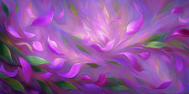 apstraktni vrtlog latica i lisca na teksturiranoj povrsini preuzmi