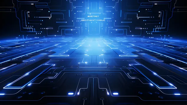 Dizajni i Sfondit të Teknologjisë Abstrakte 2K sfond