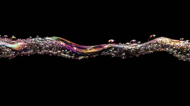 abstrakte bolgemonstre af iriserende vandbobler download