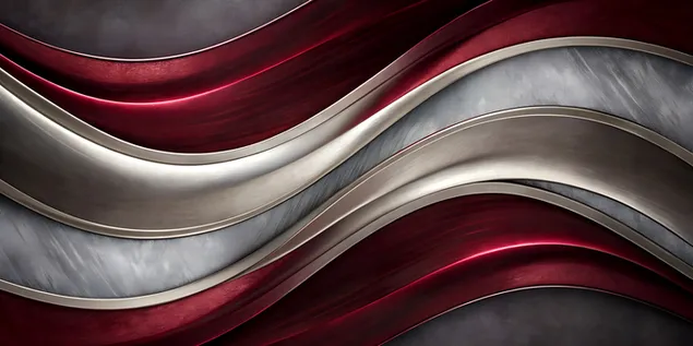 עיצוב טקסטורה של בד מתכתי גלי מופשט עם גבולות תפורים 4K טפט