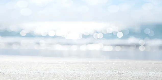 Abstrakt wäiss Gradient Hannergrond mat Soft-Focus Effekter a Plage Blurred Overlays 4K Tapeten