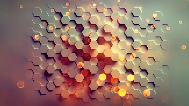 Abstraktes Hexagon blockiert Design und Muster