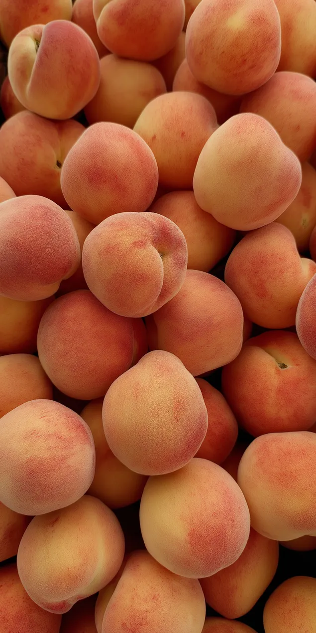 abundants fruites de pinyol madures i peludes agrupades juntes de fons baixada