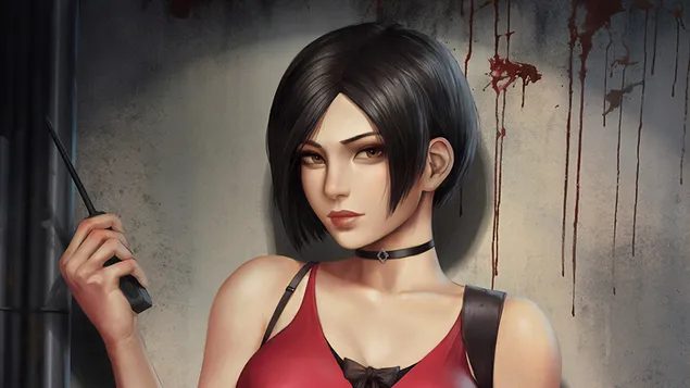 Ada Wong (Fantasy Art) - Resident Evil 2 Remake [Videospeletjie] 4K muurpapier
