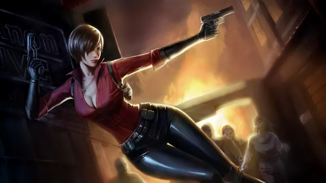 Ada Wong: Resident Evil 2 (videospēle) 4K fona tapete