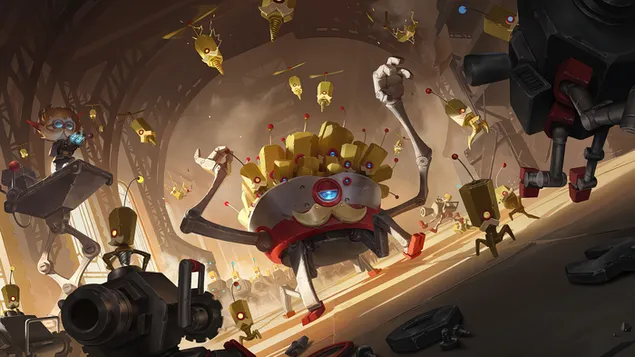 Adaptatron 3000 (Legends of Runeterra) - League of Legends (LOL) 4K fons de pantalla