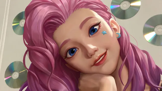 מקסים K/DA 'Seraphine' - League of Legends (LOL) 4K טפט