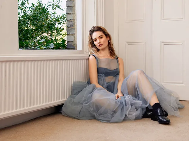 Adorable 'Lily James' in Allure Photoshoot