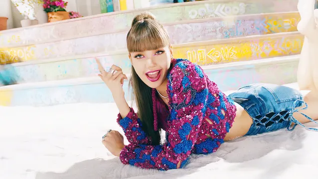 Album Debut Solo 'Lisa' yang comel | 'Lalisa' MV Photoshoot 4K kertas dinding