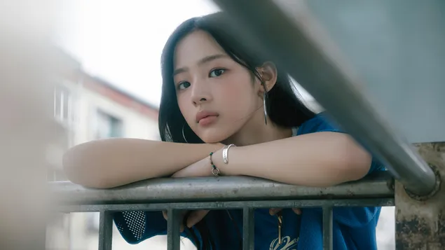 bezaubernde ,,minji'' von newjeans - musikvideo-shooting ,,how sweet'' herunterladen