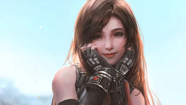 Senyum Imut 'Tifa Lockhart' yang Menggemaskan - Final Fantasy VII Remake (Video Game) unduhan