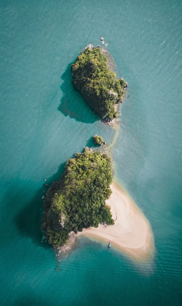 foto aèria de l'illa baixada