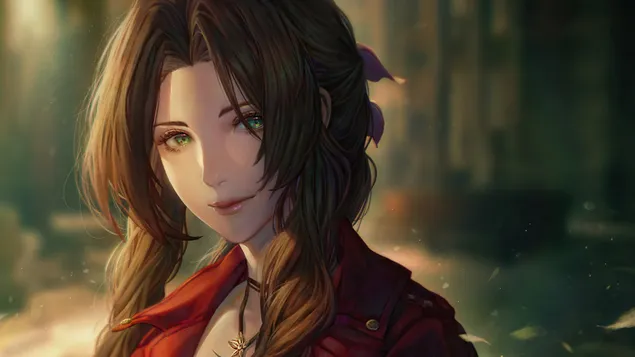 Aerith Gainsborough (Anime Art) - Final Fantasy VII Remake (Video Game) 4K 壁纸