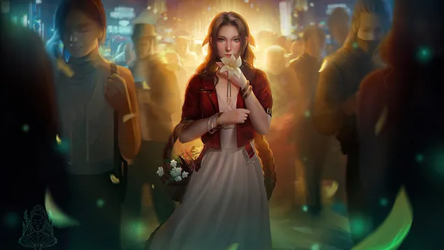 Aerith Gainsborough (Fantasy Art) - Final Fantasy VII Remake (Video Game) 4K 壁纸