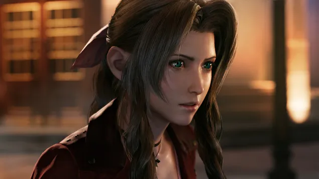 'Aerith Gainsborough' de Final Fantasy VII Remake (FF7) 4K fondo de pantalla