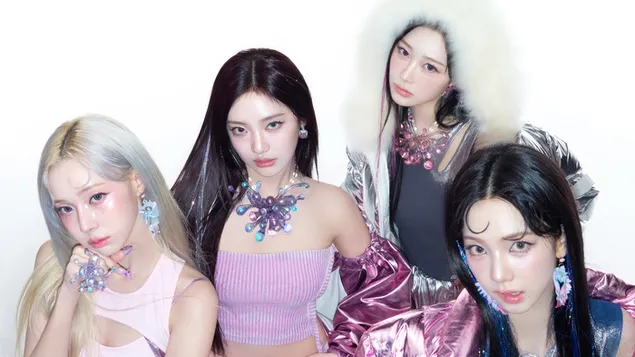 Aespa all members for Armageddon Album Shoot 4K wallpaper download