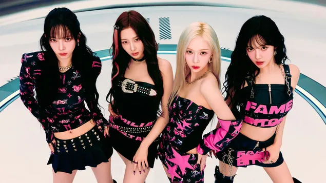 Taustakuva Aespa kaikki jäsenet - Hot Mess MV (Teaser) Shoot 4K