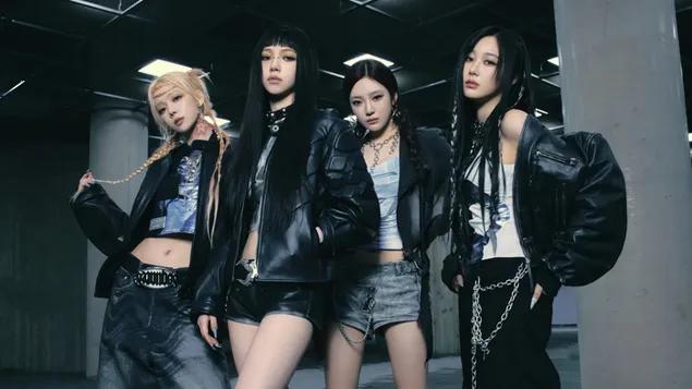 Taustakuva Aespa kaikki jäsenet Armageddon Albumissa (Unknown Ver.) Shoot 4K