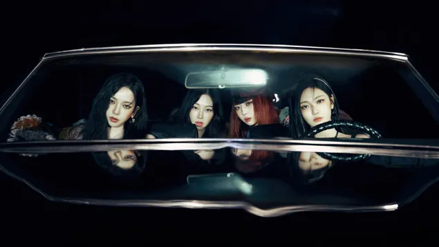 에스파 멤버 전원 드라마 앨범 촬영에 4K 배경화면