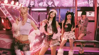 에스파, '핫 메스' MV 촬영에 전원 참여 4K 배경화면