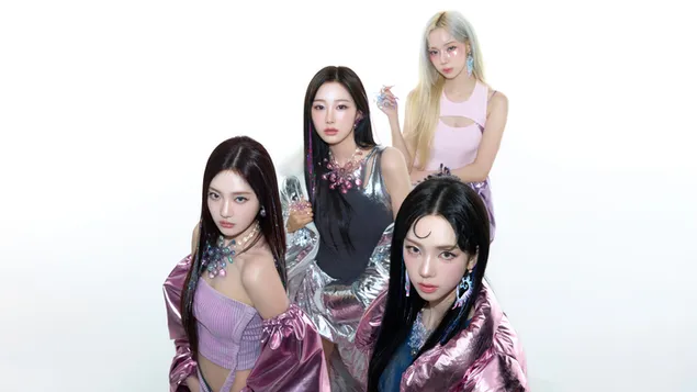 Semua anggota Aespa | Pemotretan MV Supernova 4K wallpaper