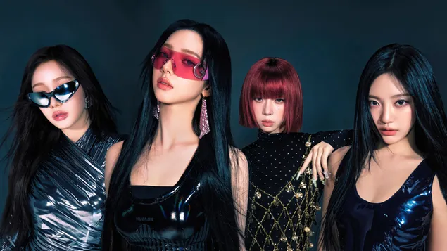 Шпалери Aespa всі учасники - міні-альбом "Whiplash" (версія Unstoppable Speed) Shoot 4K