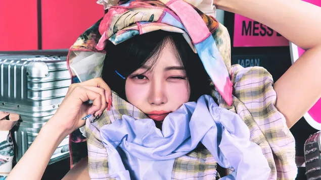 giselle aespa - hot mess mv shoot ioslodail