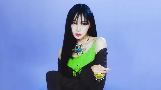 Aespas Giselle i Better Things MV Shoot 4K bakgrund