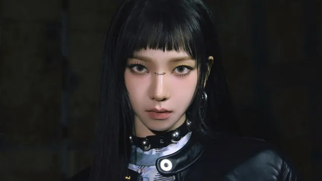 Aespa'nın Karina - Armageddon Albümü (Bilinmeyen Versiyon) Çekimi 4K duvar kağıdı