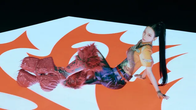 슈퍼노바 뮤직비디오 촬영에 참여한 에스파 카리나 4K 배경화면