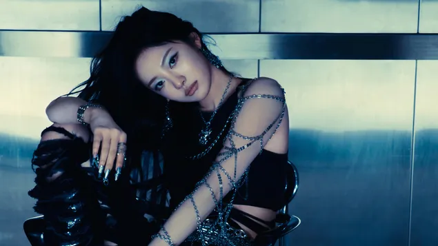 Aespas Ningning i 'Armageddon' albumopptak 4K bakgrunn