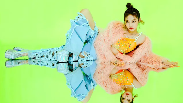 Ningning של Aespa ב-'Black Mamba' MV Photoshoot (2020) 4K טפט