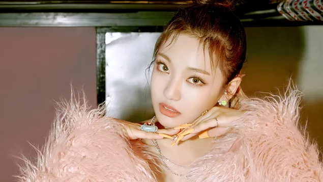 Ningning של Aespa בצילום MV 'Black Mamba' (2020) 4K טפט