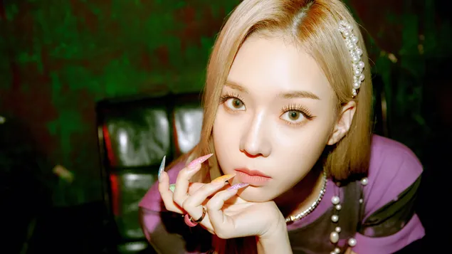 החורף של Aespa בצילום MV 'Black Mamba' (2020) 4K טפט