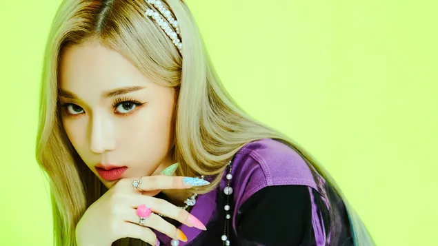 Aespa 在《黑曼巴》MV 拍攝中的冬天 [2020] 4K 壁紙