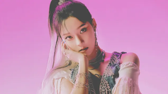 Aespa's winter in 'Next Level' MV Shoot [2021] 4K achtergrond