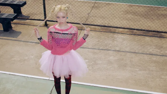 Aespa'nın Supernova MV Çekiminde Kışı 4K duvar kağıdı