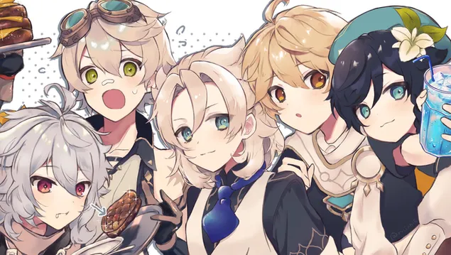 aetherova zabava s prateli | ganshin dopad stahnout