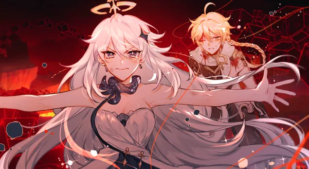 Dem Aether säi Frënd schützt him | Ganshin Impakt 2K Tapeten